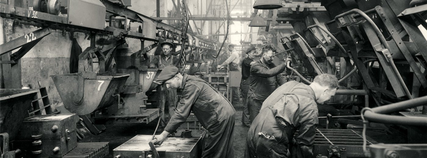 Historyczne zdjęcie abryki Jøtul